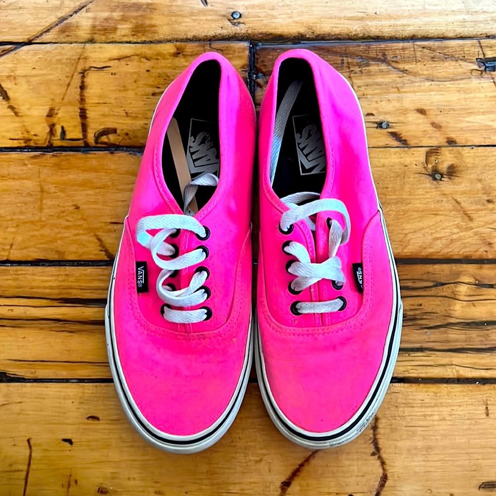 Neon pink Vans size 9.5 Women’s